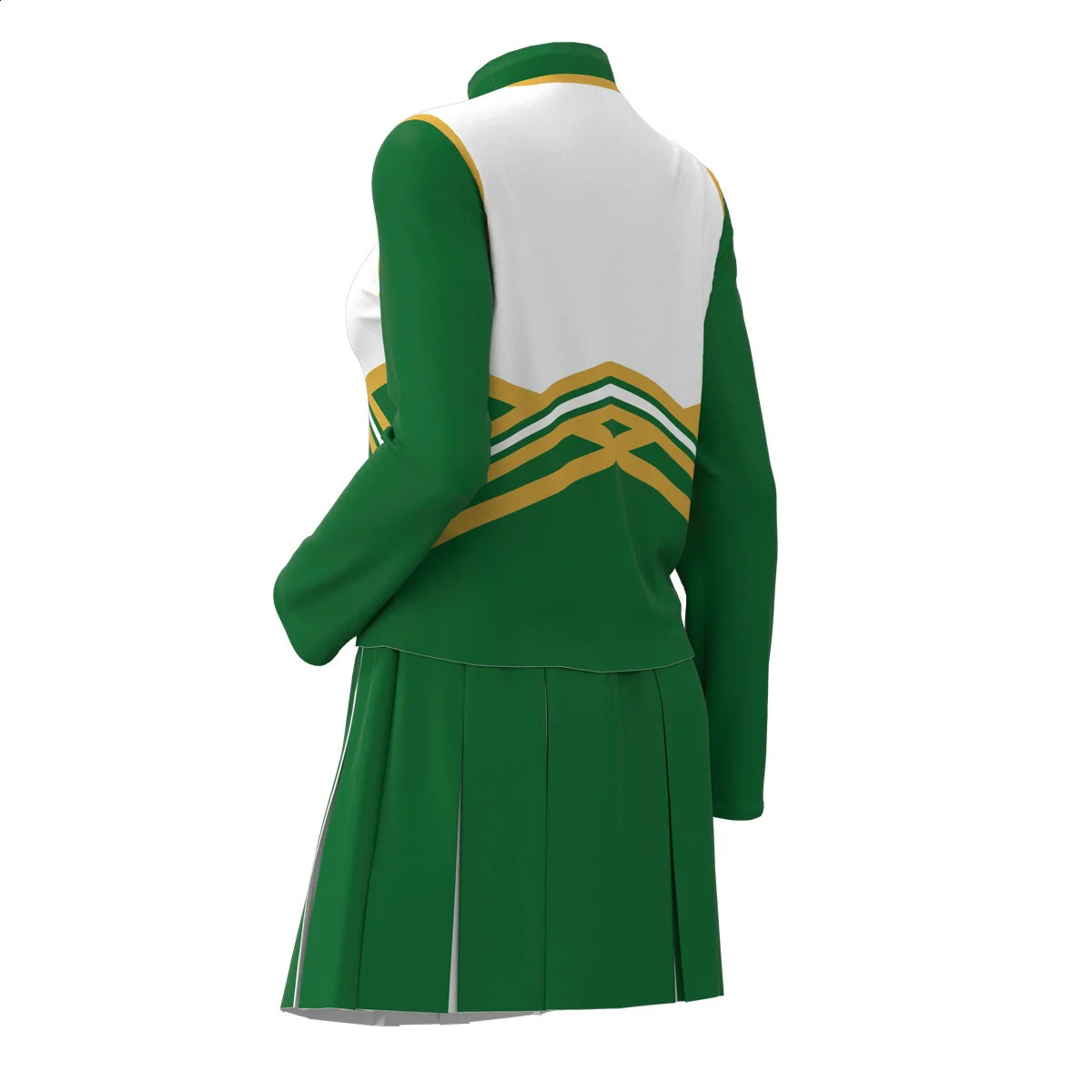 Movie Senior Year Rebel Cosplay HHS Green Cheerleader Costume High School Uniform Sports Team Suits Top Skirt Set 250327