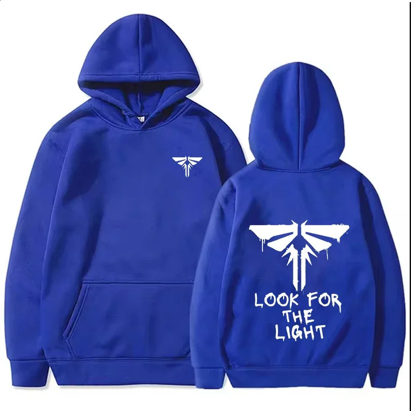 2025 Mens Womens Fashion Casual Warm Long Sleeve Top The Last of Us Look for The Light Firefly Pattern Hooded Sweatshirt 250324 - view 3