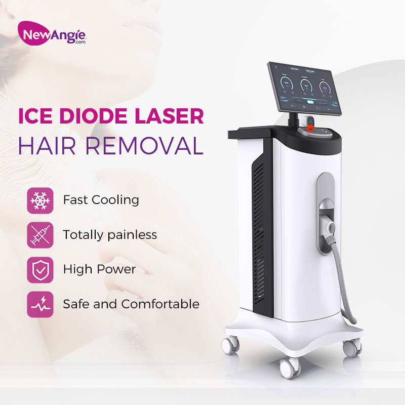 free shipment 808nm diode diode laser hair removal machine Painless Permanent Epilator Android system