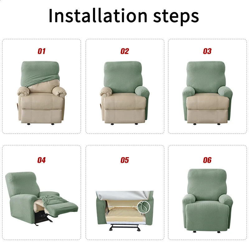 Waterproof Recliner Sofa Covers for Living Room Relax Armchair Cover Sofa Slipcover Anti-Dust Non-Slip Seat Cover 1PC 250327