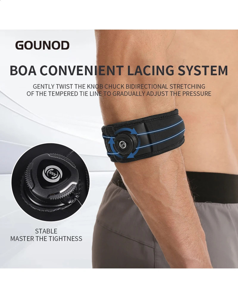 1PC/2PC GOUNOD adjustable basketball tennis golf elbow support golfer shoulder strap elbow cushion side pain syndrome epidermis 250327