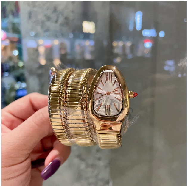 Top Quality Designer Watch Bulgaries Womenwatch Relojes Snake Watches With Diamond Serpentine Bvvsalgari Watch For Lady Bracelet Style Spring Strap Bvvslgarie