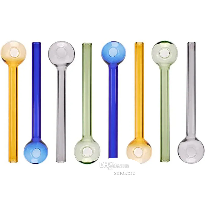 Colorful 4 Inch Pyrex Glass Oil Burner Pipes