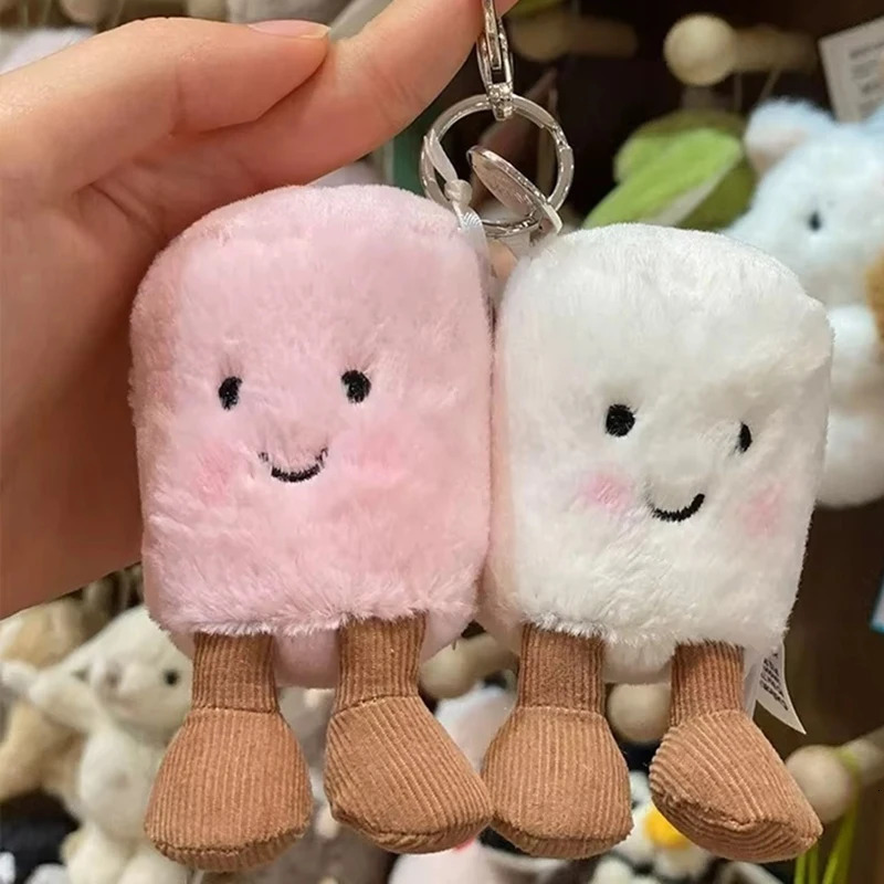 Selling-Fun Marshmallow Keychain Cute Soft Keychain Pendant Doll Pendant GiftFun Marshmallow Keychain Cute Soft Keychain Pe 250328