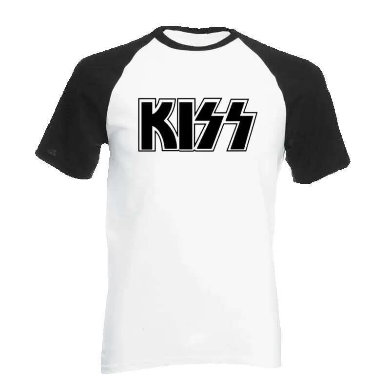 New Kiss Fin Road Tour shoulder length short sleeved plus size rock band cotton casual T-shirt men's top
