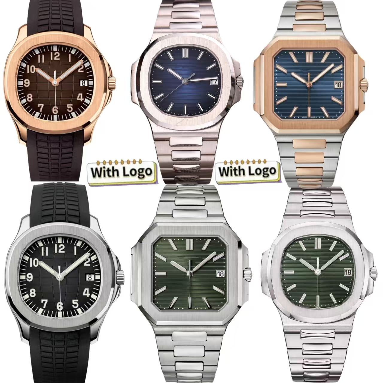 AAA Designer Mens Watch 41MM waterproof automatic watches men new style Stainless steel/Rubber/Leather Strap with sapphire glass reloj orologio montre Luxury