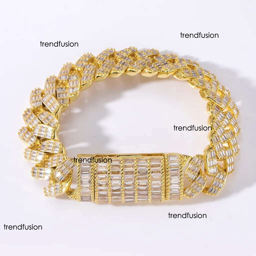 moissanite necklace designer jewelry cuban k Customization Cuban Necklace Full Iced Out Hiphop Chain Pass The Dia Test chain chains for men