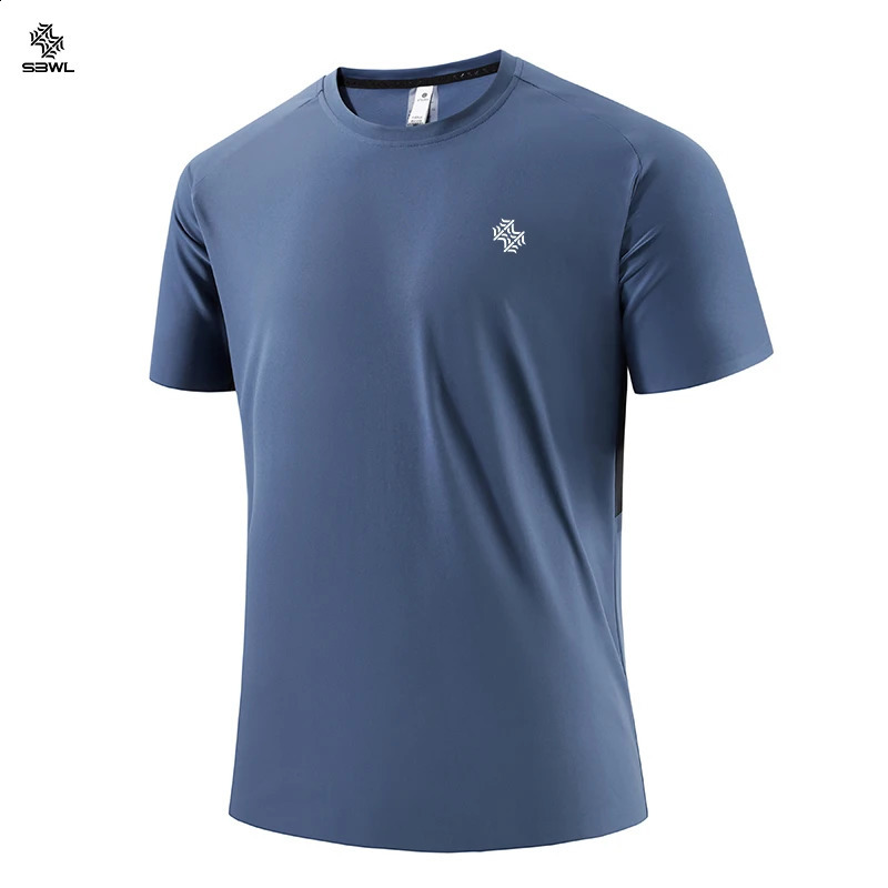SBWL Summer Mens Outdoor Running Fitness Fast Drying Sports Tshirt High Quality Lightweight Casual Short Sleeve Gym Top w250327