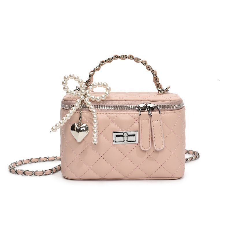 2025 New Light Texture Women's Designer Fashion Handbag Summer Dia Grid Chain Diagonal Multi functional Box Single Shoulder Small Bag
