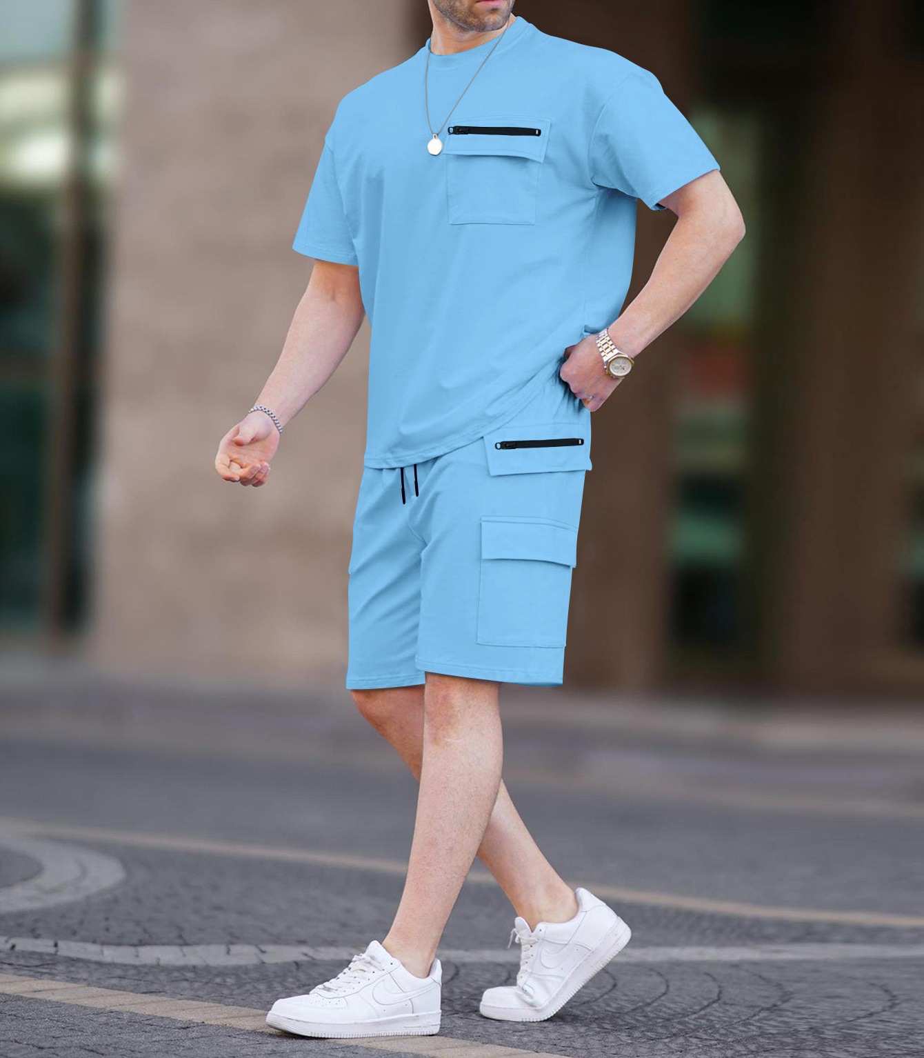 Summer Designer Mens Tracksuit Sets Breathable soft Sports Suit luxury Short Sleeve Men t shirt casual shorts two piece sets Fitness set for man