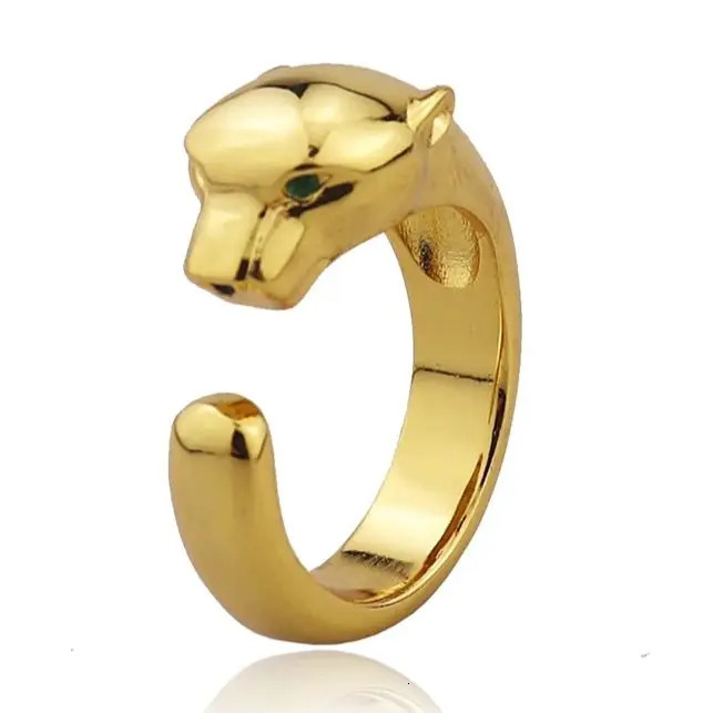Fashion 18k gold plated copper jewelry ring panther ring jewelry 250328
