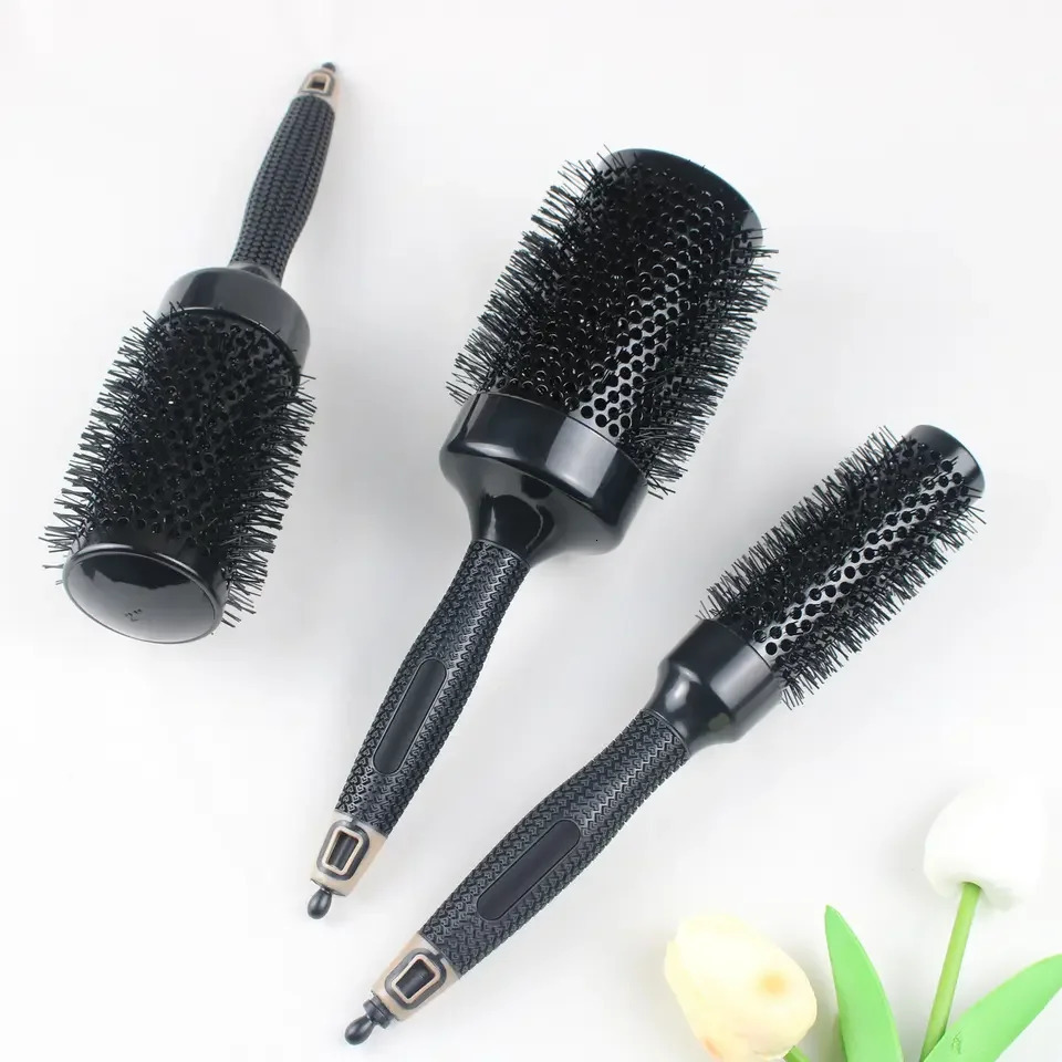 Wholesale High Quality Custom Soft nylon Brush for Salon and home Roll Round Brush Set for Beauty Salon Blower 250328