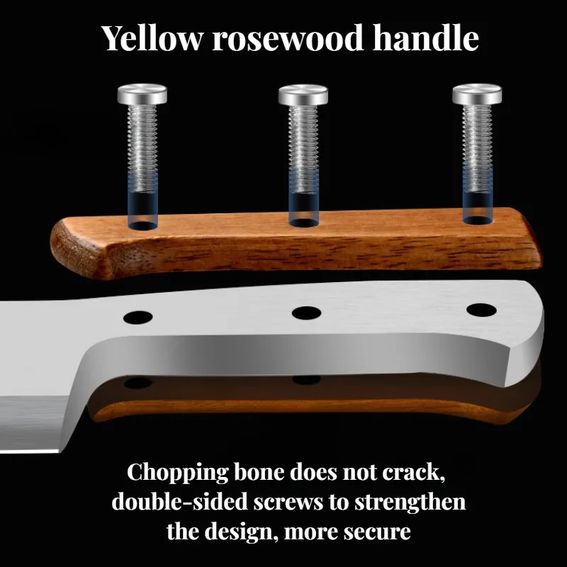 1pc Thickened Chopping Bone Specialized Knife Home Axe Knife Chopper knife Butcher Professional Commercial Knife 250327