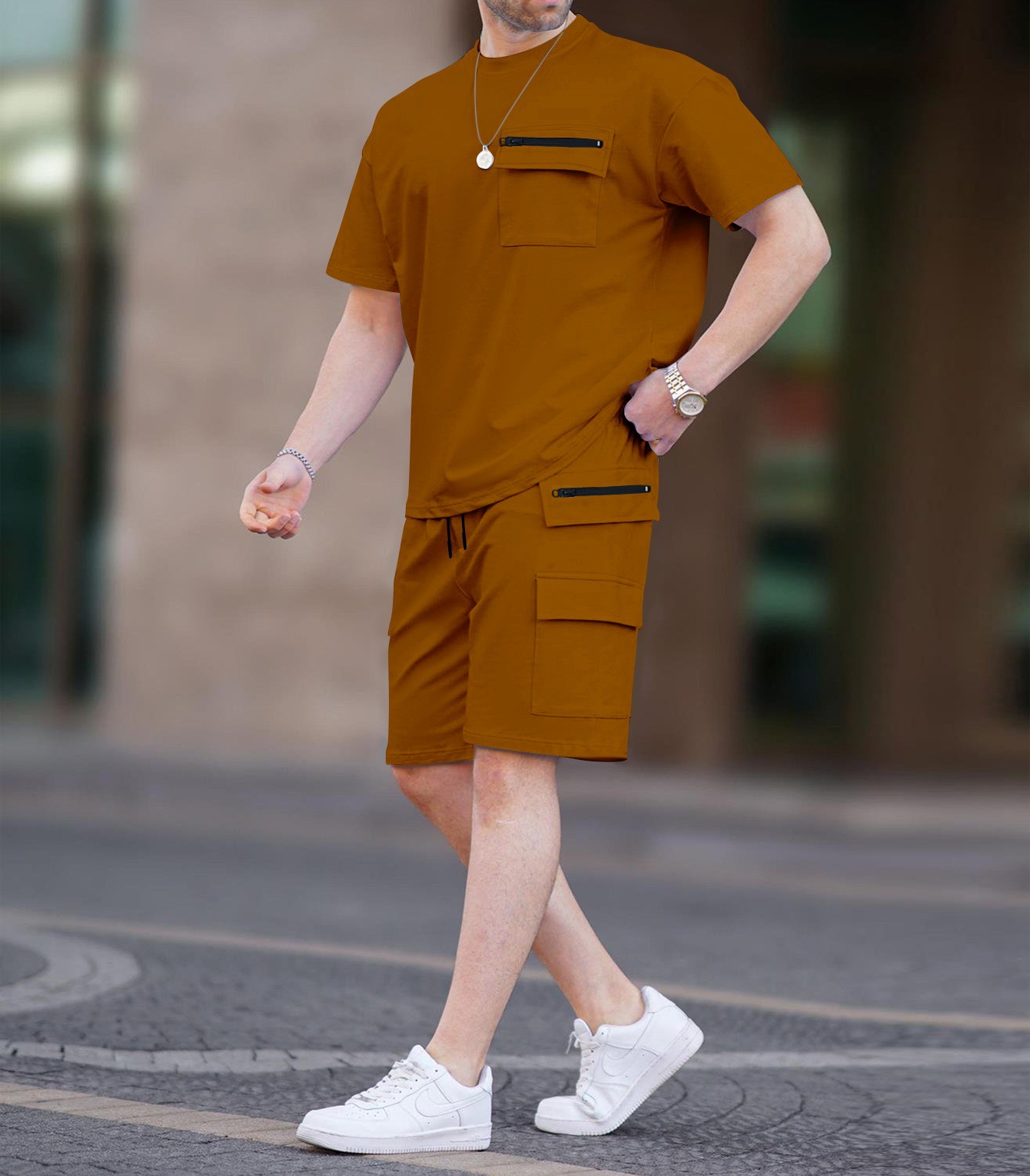Summer Designer Mens Tracksuit Sets Breathable soft Sports Suit luxury Short Sleeve Men t shirt casual shorts two piece sets Fitness set for man