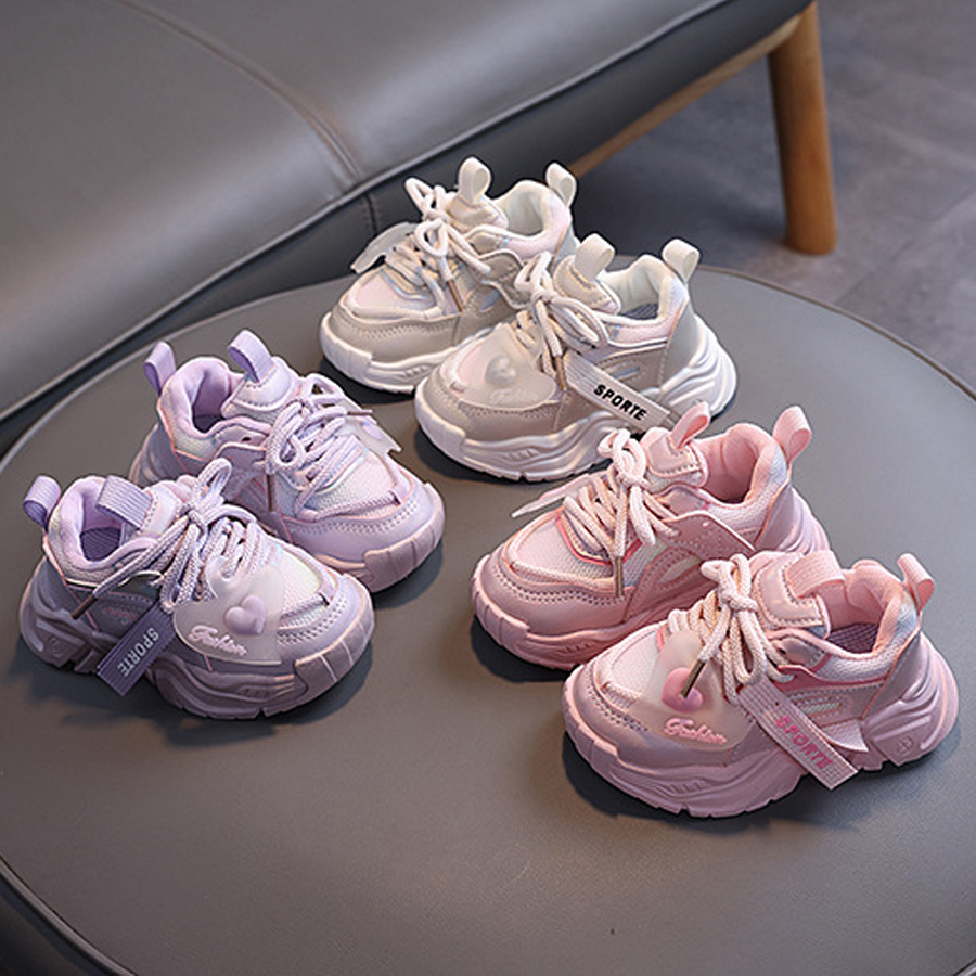 2025 Kids Running Sport Shoes Children Mesh Breathable Infant Fashion Happysteps Girls Tennis Winter Autumn Sneakers Shoes Sizes US5.5C-US4Y H0052