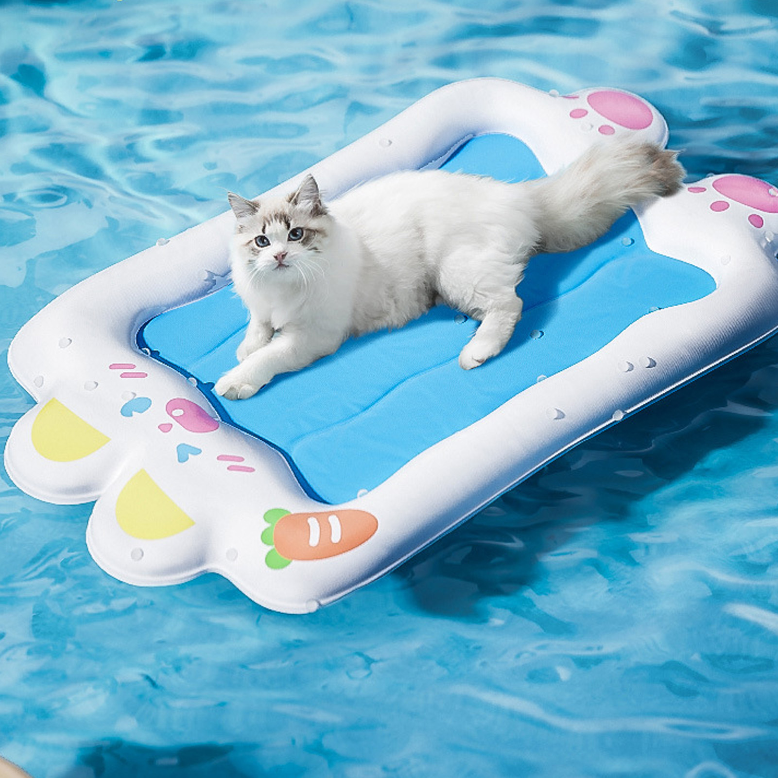 Soft Summer Ice Pet Pad Cushion Cooling Dog Bed Waterproof Scratching Biting Resistant Detachable Washable For Cat