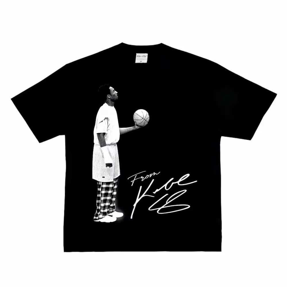Kobe is looking for American heavy cotton digital spray to make old street hip-hop basketball long sleeved T-shirtsXJ250328