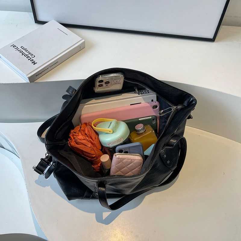 MOODS Large Sized Tote Bags For Women Soft PU Leather Pure Color Large Capacity Shopper Shoulder Crossbody Bag Quality Handbags Z250911