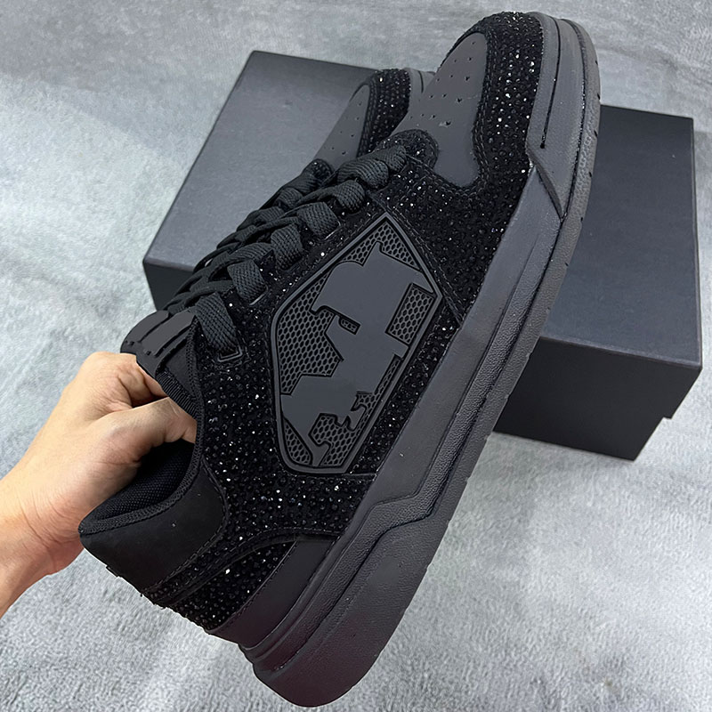 Designer Crystal MA-1 Sneakers Women Luxury Mens Brand Embellished Leather Spring Summer Classic Low is Crafted Tennis shoes Outdoor Sports Casual Shoes Crystal