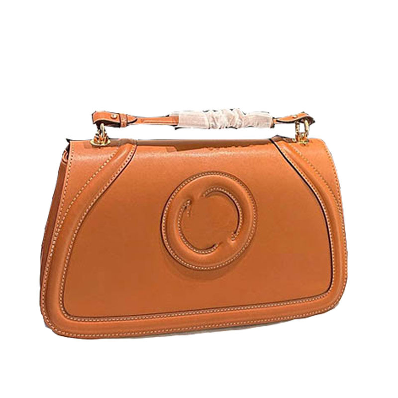 Blondie Top Handle Bag Round smooth leather shoulder bag