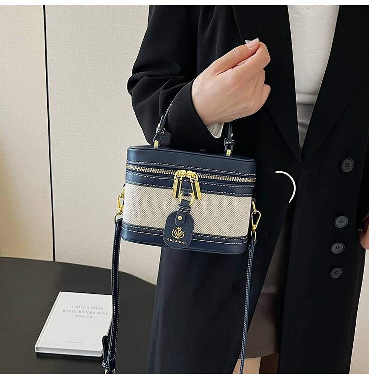 Fashionable And Luxurious New Designer Bag Women's Genuine Leather Dinner Bag 2025 New Color Blocked Multifunctional Shoulder Crossbody Bag