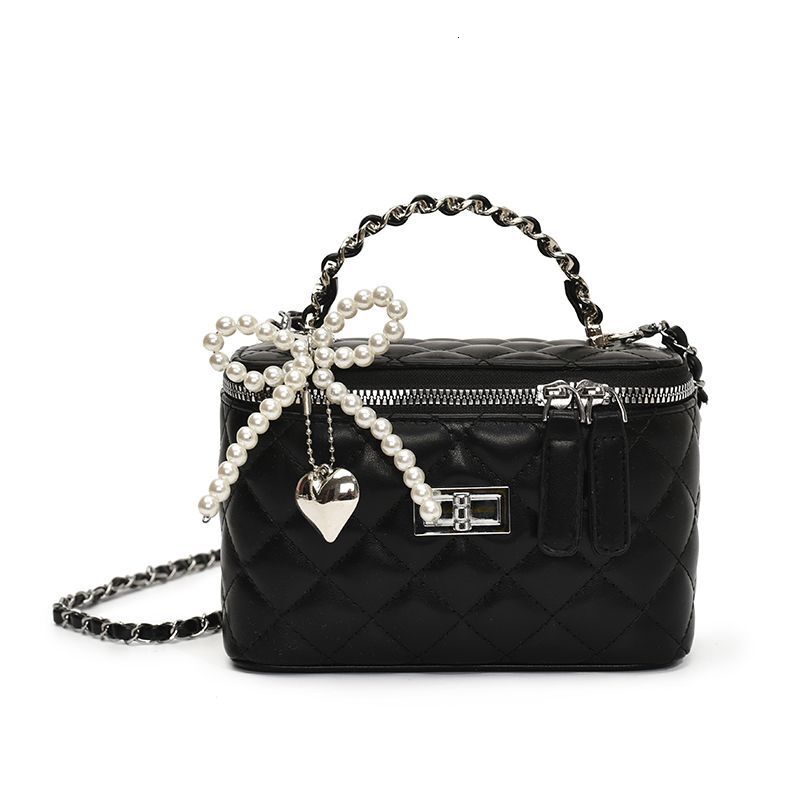 2025 New Light Texture Women's Designer Fashion Handbag Summer Dia Grid Chain Diagonal Multi functional Box Single Shoulder Small Bag