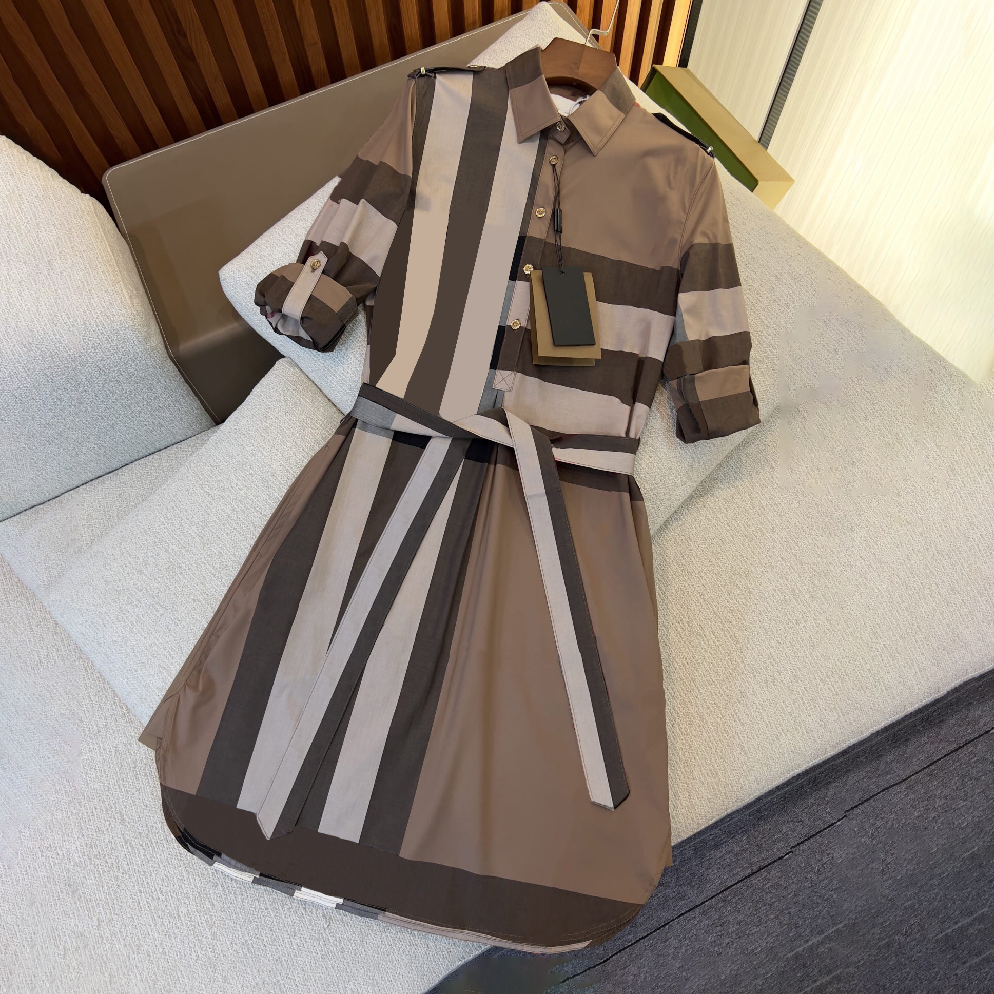 Designer Shirt High Quality Women's Dress Designer Dress Basic Shirt Casual Dress Summer High Waist Tight Party Shopping Shirt Mini Skirt Size S-XXL