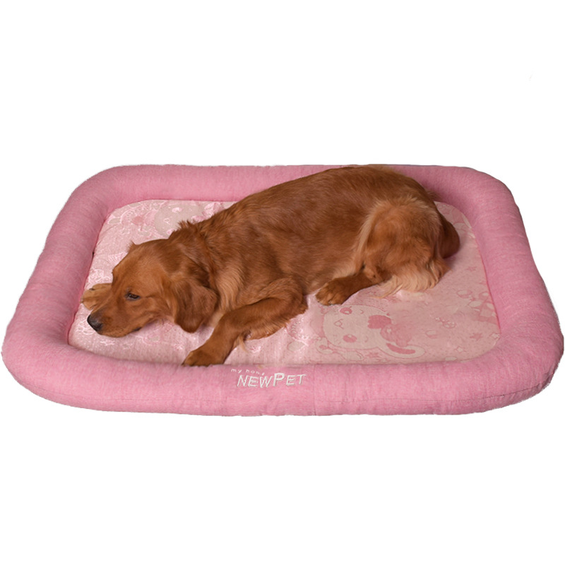 Dog house, summer cool mat, all season universal, removable and washable, large golden fur dog bed, pet supplies - view 5