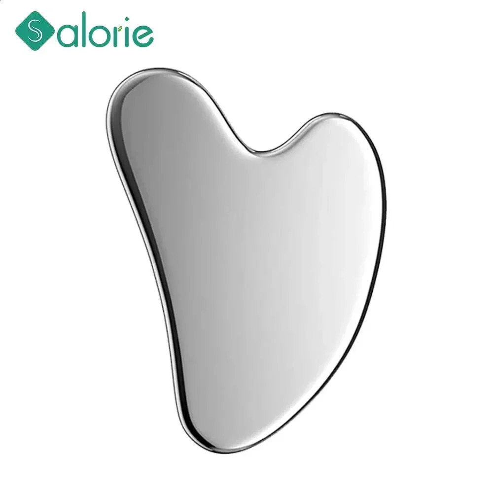 Gua Sha Plate Facial Massager Stainless Steel Body Massager Facial Massager Facial Scraper Plate Spa Guasha Neck and Back Massager 250324