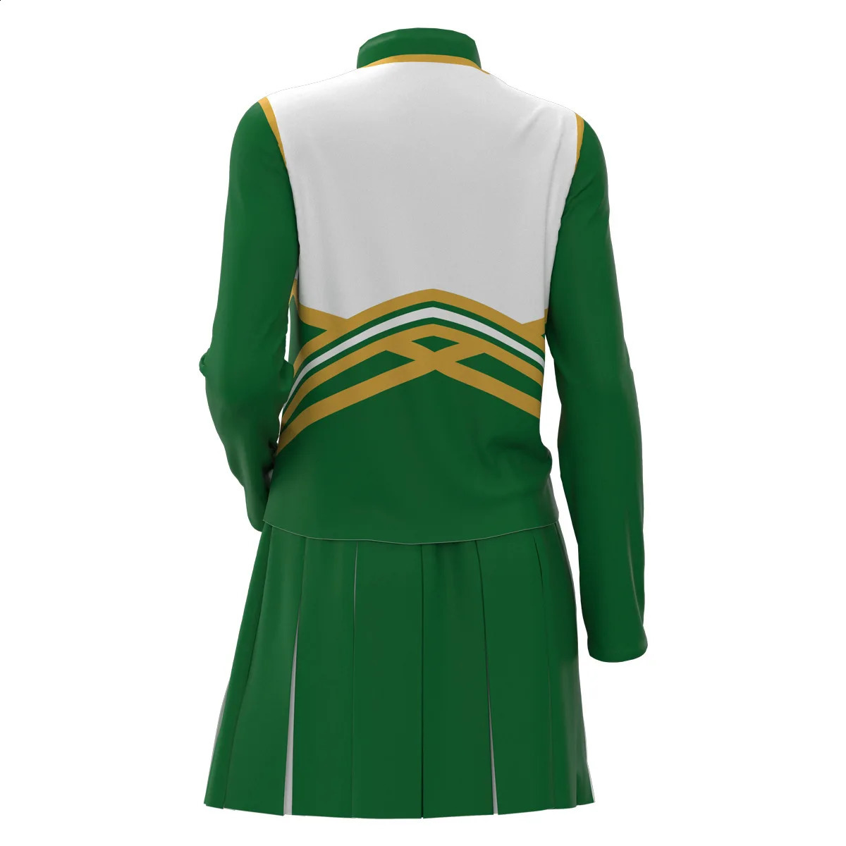 Movie Senior Year Rebel Cosplay HHS Green Cheerleader Costume High School Uniform Sports Team Suits Top Skirt Set 250327