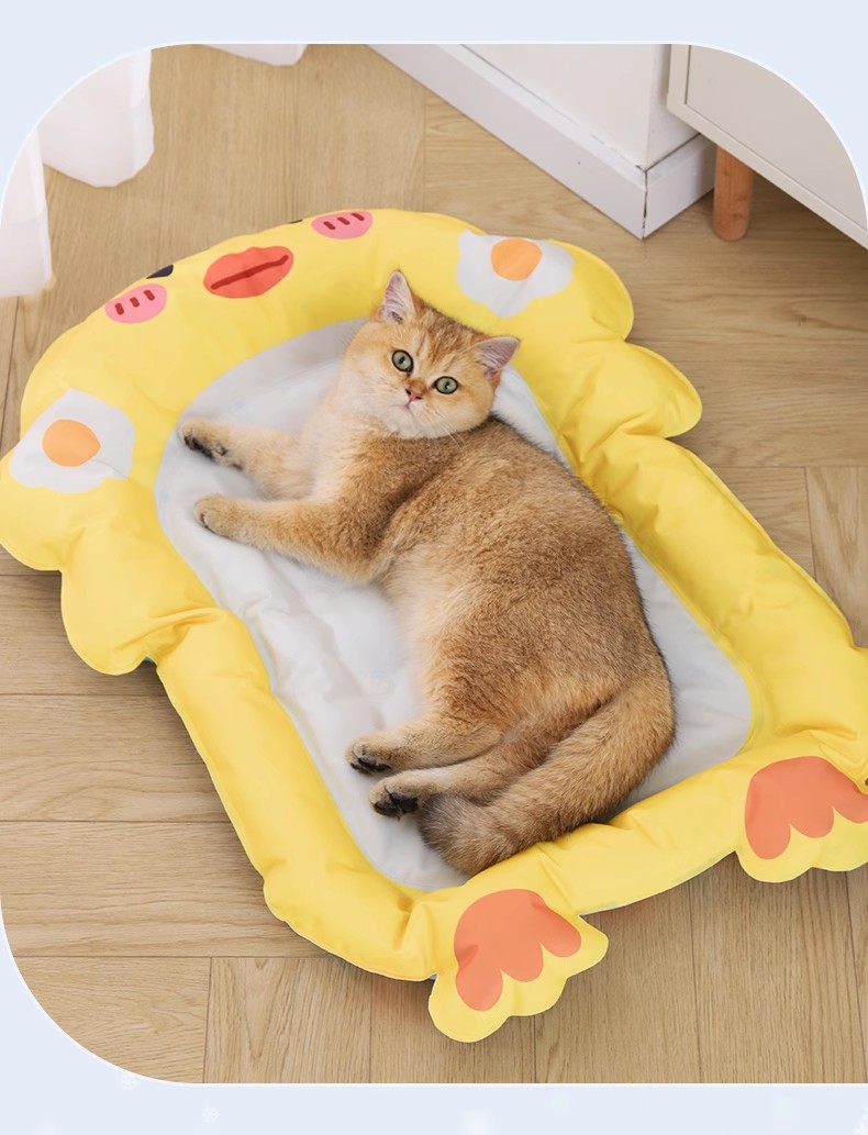 Soft Summer Ice Pet Pad Cushion Cooling Dog Bed Waterproof Scratching Biting Resistant Detachable Washable For Cat