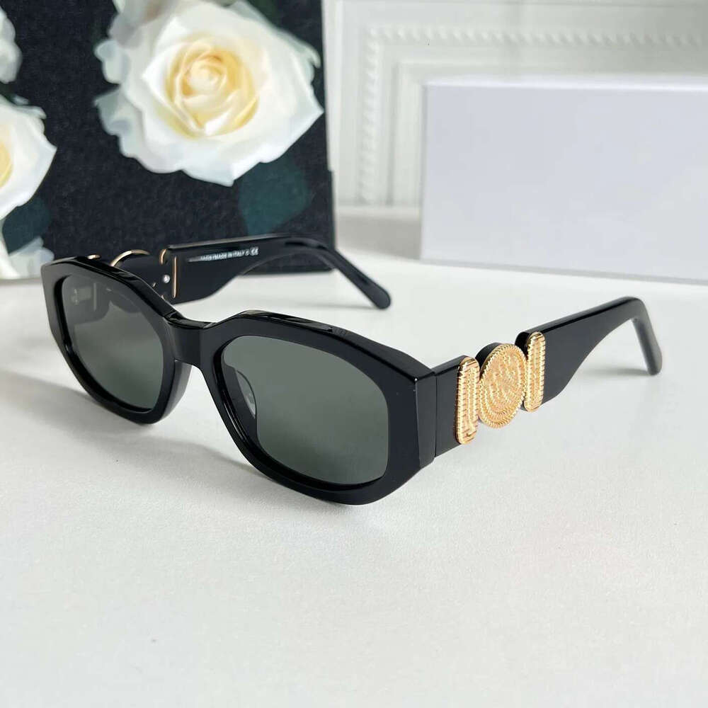 Luxury Womens Designer Sunglasses Vesace Fashion Man Woman Vercase Goggle Beach Varsace Sun Glasses Retro Frame Uv400 Top Quality Veersace Vsace With Box 84
