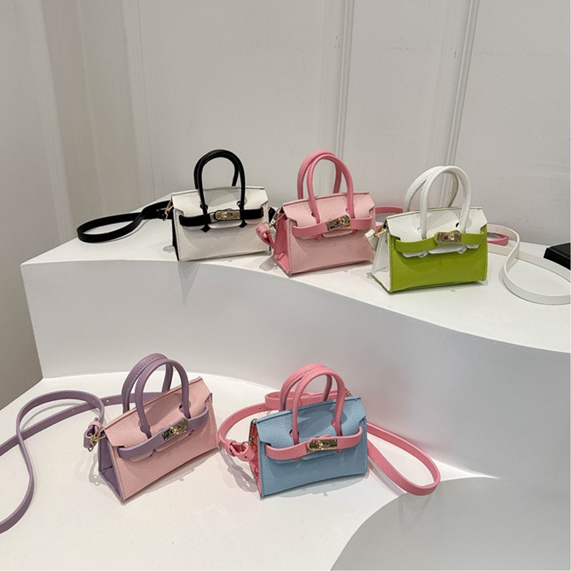 Europe and the United States popular all the clash of your Kelly bag niche design foreign children's hand crossbody bag