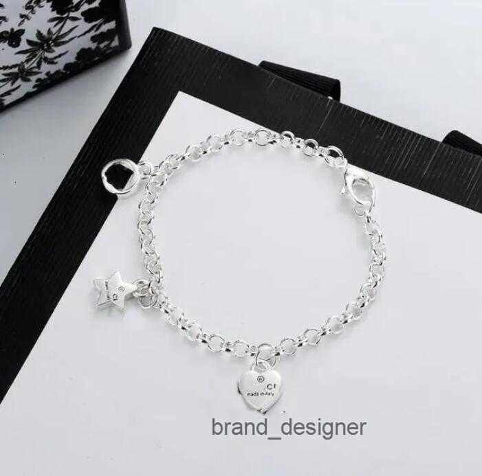 for womens New Designer Charm Bracelet Chain S925 Silver Plated Star Gift Butterfly Bracelets Top Chains Fashion Jewelry Supply a21692LS6