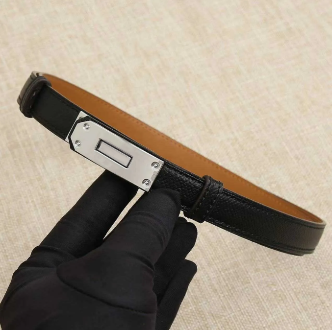 Fashion Women's Belt Vintage Full with Simple Skirt Embellished Suit Pants Waistband with High Quality Lock Buckle Belt