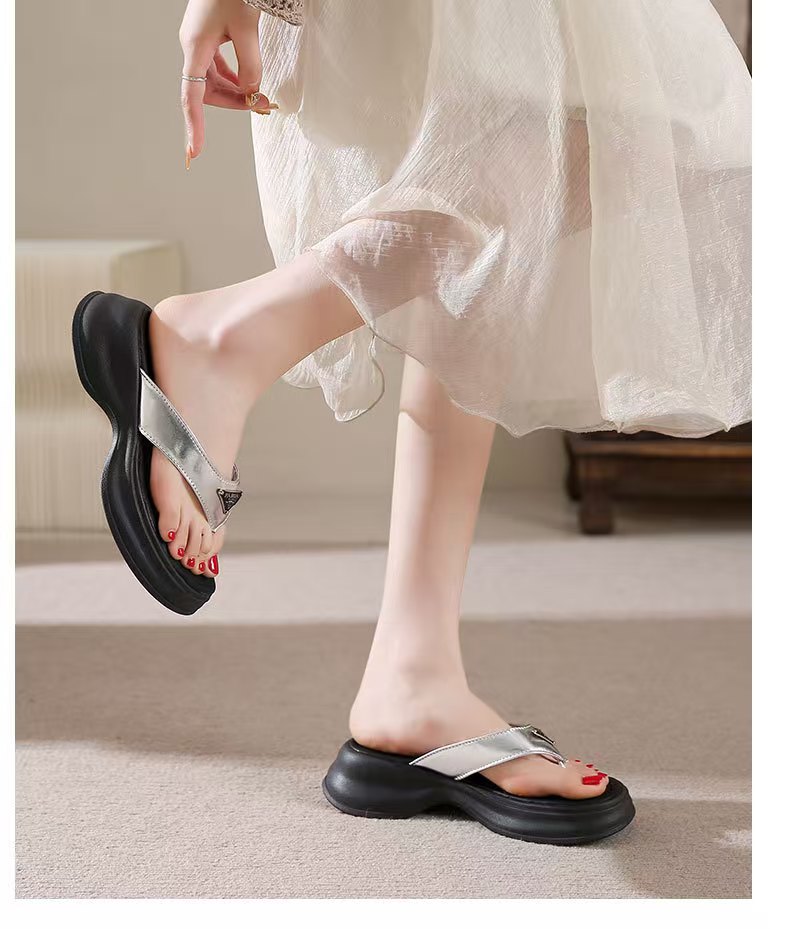 GAI charm designer Summer Home non-slip breathable white rose red blue sier bathroom walking slippers for women size