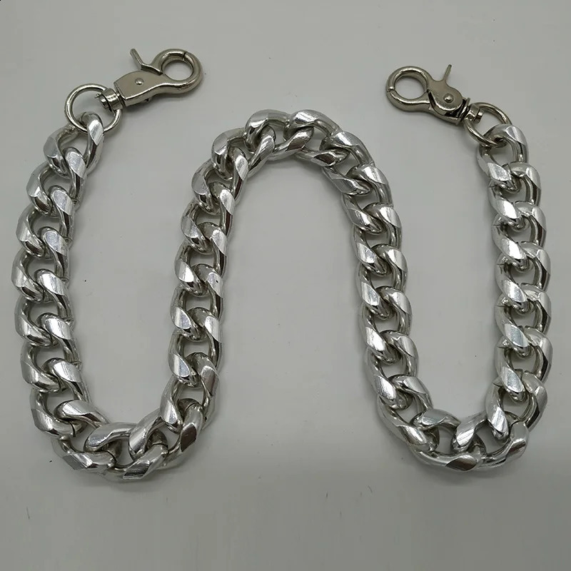 Aluminum punk chain on jeans womens mens pants keychain fashionable keychain clothing accessories 250325