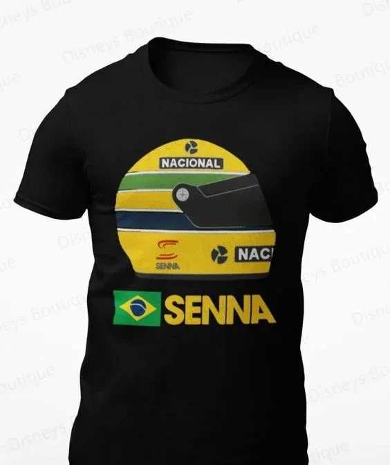 Brand new Arriavl retro Brazilian Senna F1 Legend summer T-shirt same short sleeved top suitable for adult/child pull-outXJ250328