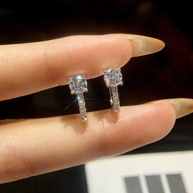 Luxury 0.5ct certified Moissanite womens wedding earrings laboratory gift diamonds 925 sterling silver original exquisite jewelryXJ250327