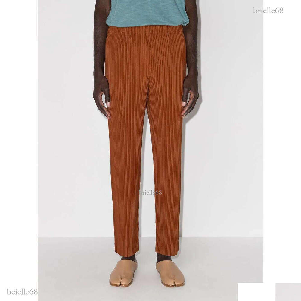 Mens Pants Miyake Pleated 2023 Autumn H P Casual Suit Fashion Street Style Sports Jogging Men Drop Delivery Apparel Clothing Dhlj2