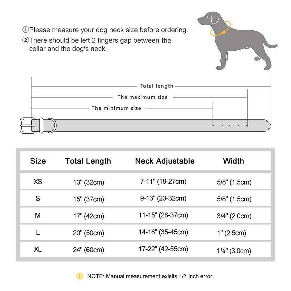 Customized dog collar with soft cushion leather pet collar suitable for small medium and large dogs no carved name board ID tag leak proof M250328