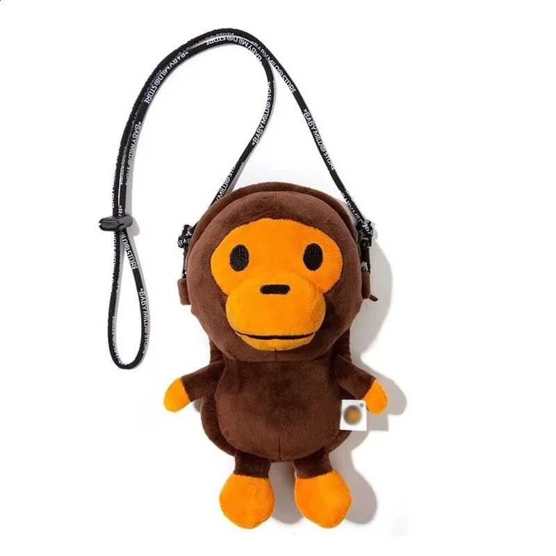 Monkey Mobile Phone Bag Milomonkey Phone Bag Shoulder Bag Monkey Holding Bananas Monkey Holding Bananas Kawayi plush doll gifts 250328