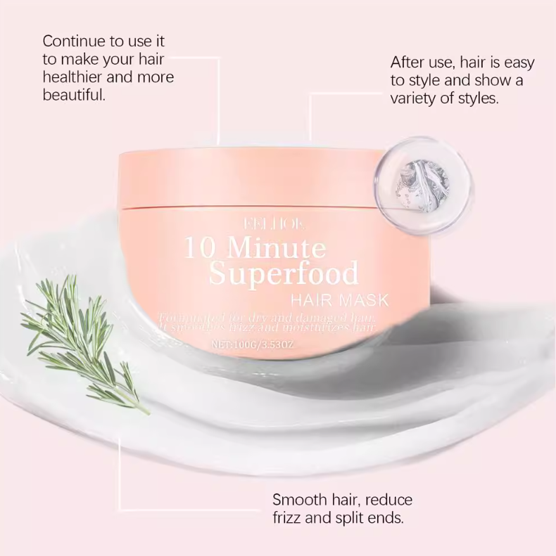 10-Minute Superfood Hair Care Cream 120ML Hair Mask Treatment For Deep Care Moisturizing & Hydration Repairing