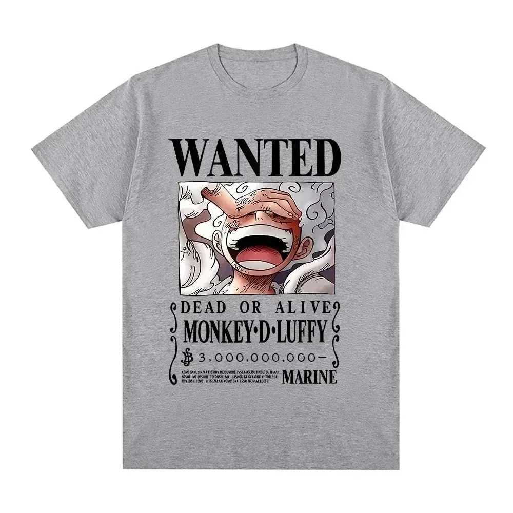 Luffy Gear 5 Mens T-shirt Japanese Anime One Piece Cartoon T-shirt Unisex Monkey D Luffy Harajuku Y2k Street Clothing Mens ClothingXJ250328