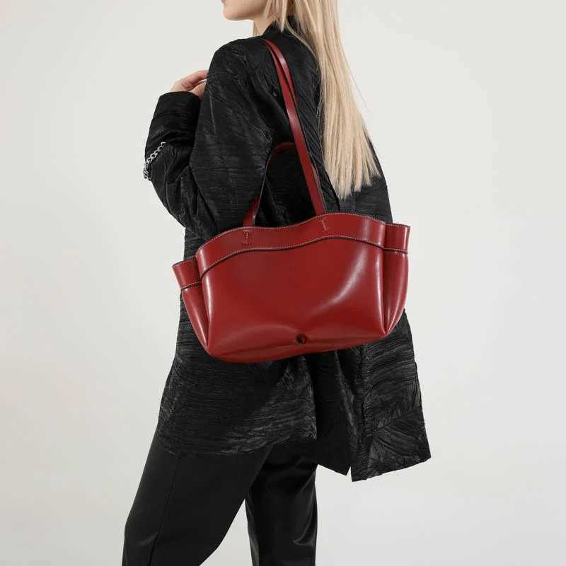 2025 High Quality PU Large Capacity Handbag Solid Color Popular Fashion Shoulder Bag Z250328