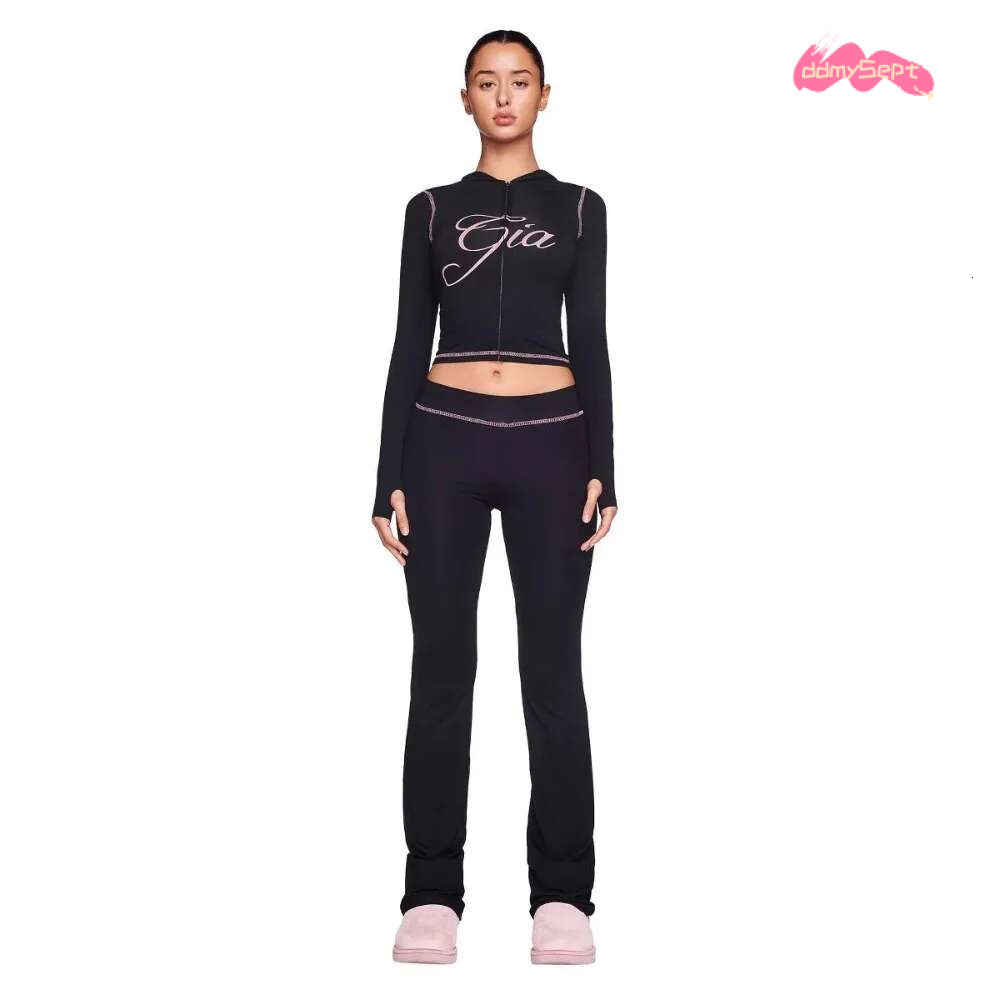 2 Piece Women Outfit Winter 2024 Trend Elegant Warm Suit Vintage Sports Y2k Trouser Sets Large Yoga I.Am.Gia Tracksuit Set ddmySept