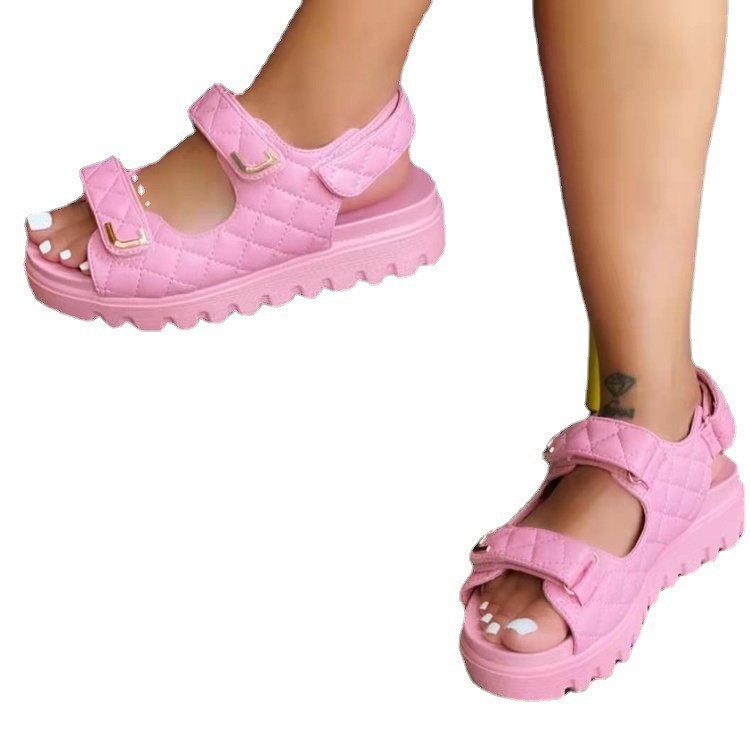 Free shipping designer shoes women casual sandals light brown white black pink nonslip comfortable breathable outdoor slippers new