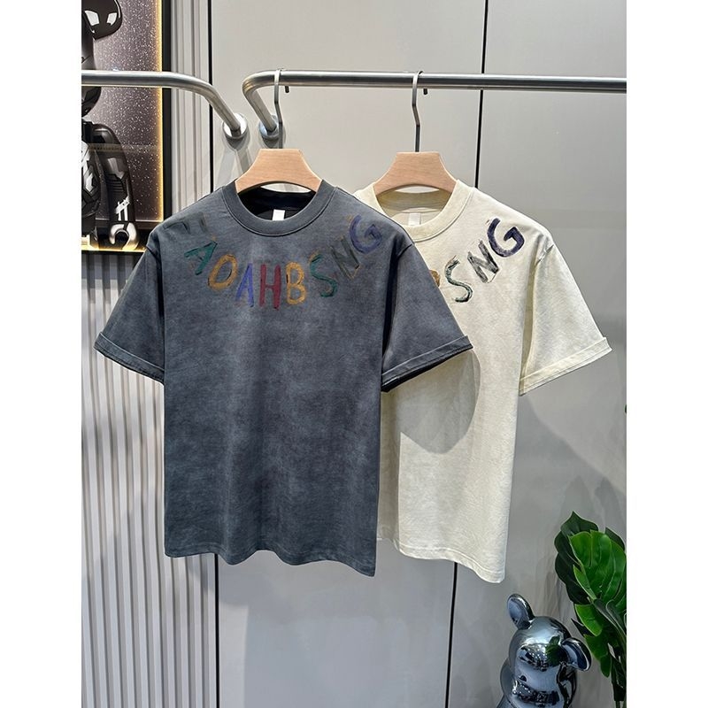Summer students original tie dye printed short sleeve 2025 fashion trend design sense Classic High Qualit