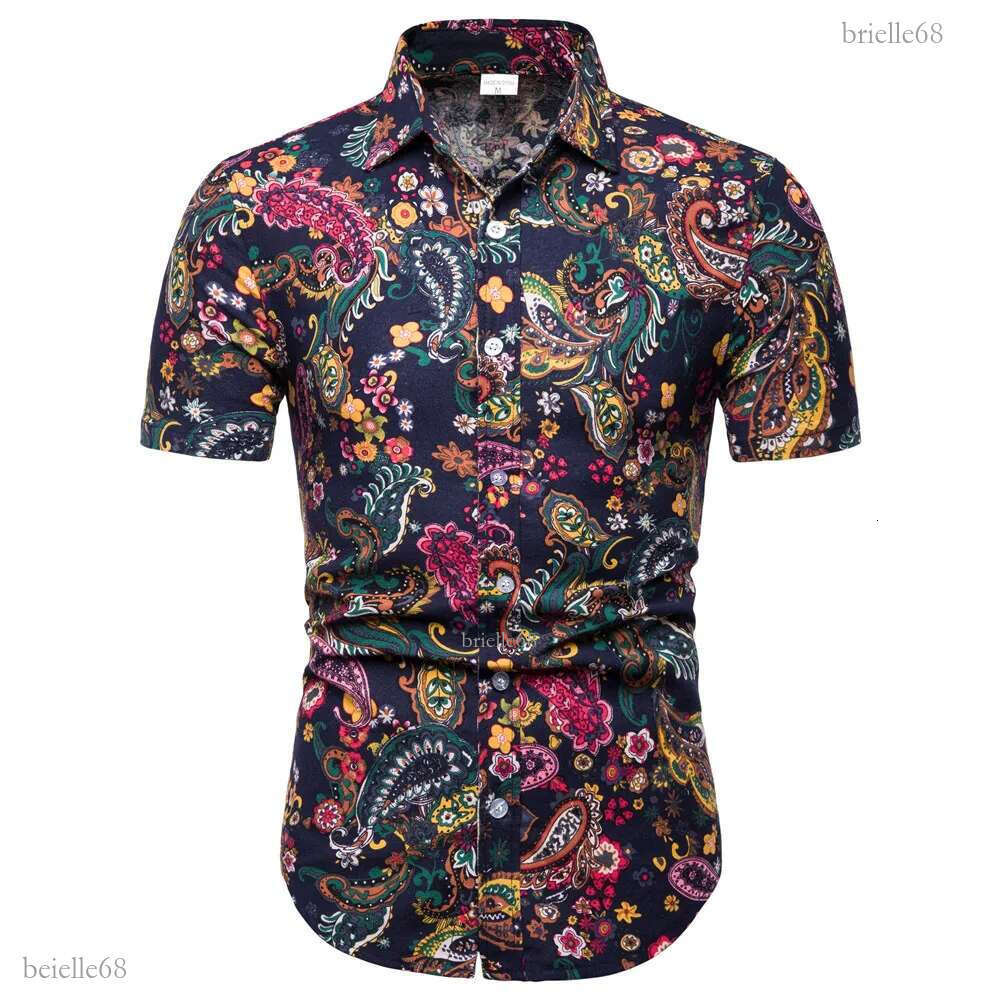 Big Size Ethnic Style Men Shirt Gentleman Dinner Blouse England Man Office Casual Shirts High Quality Linen Clothes Streetwear