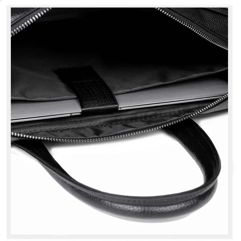 Solid color PU leather mens briefcase shoulder bag lawyer file bag handbag bolsos para hombre notebook bag sac a main 250326